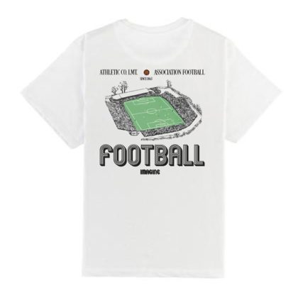 camiseta iconica futbol vintage estampado